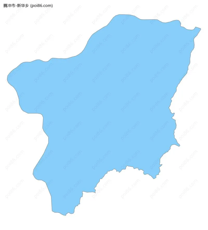 新华乡边界地图