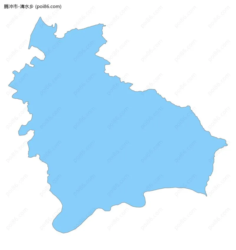 清水乡边界地图