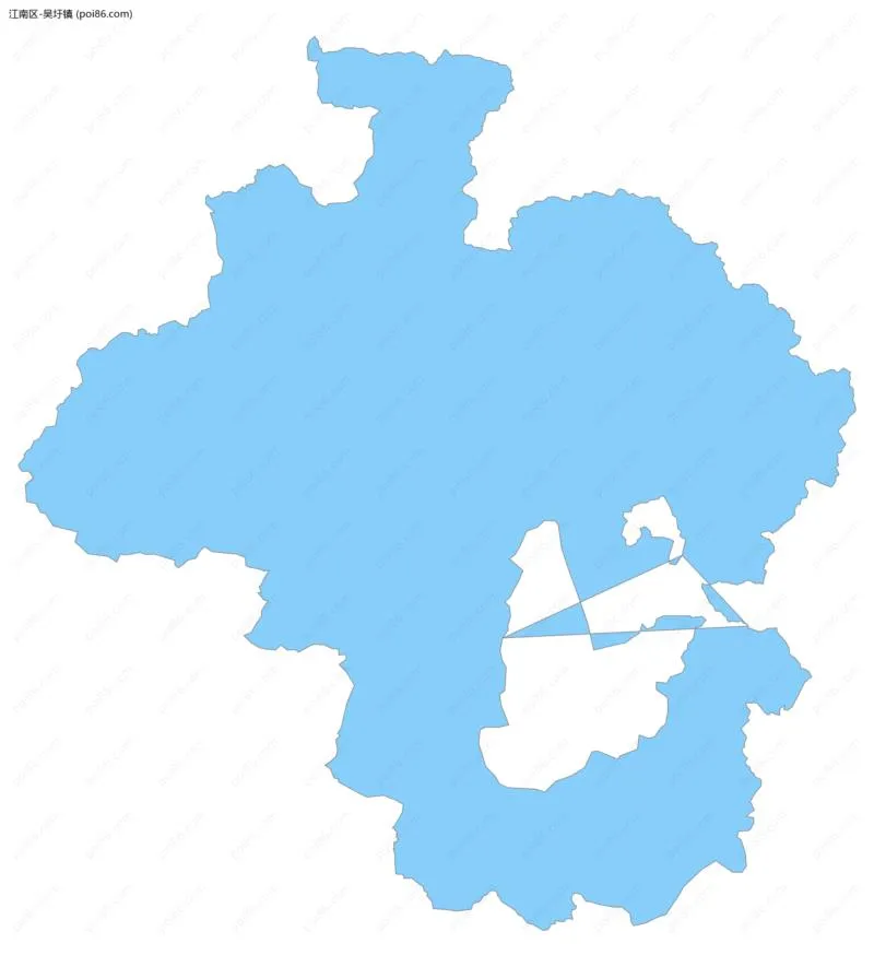 吴圩镇边界地图