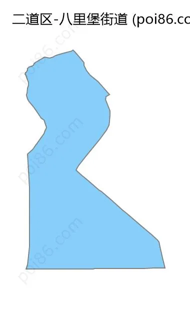八里堡街道边界地图