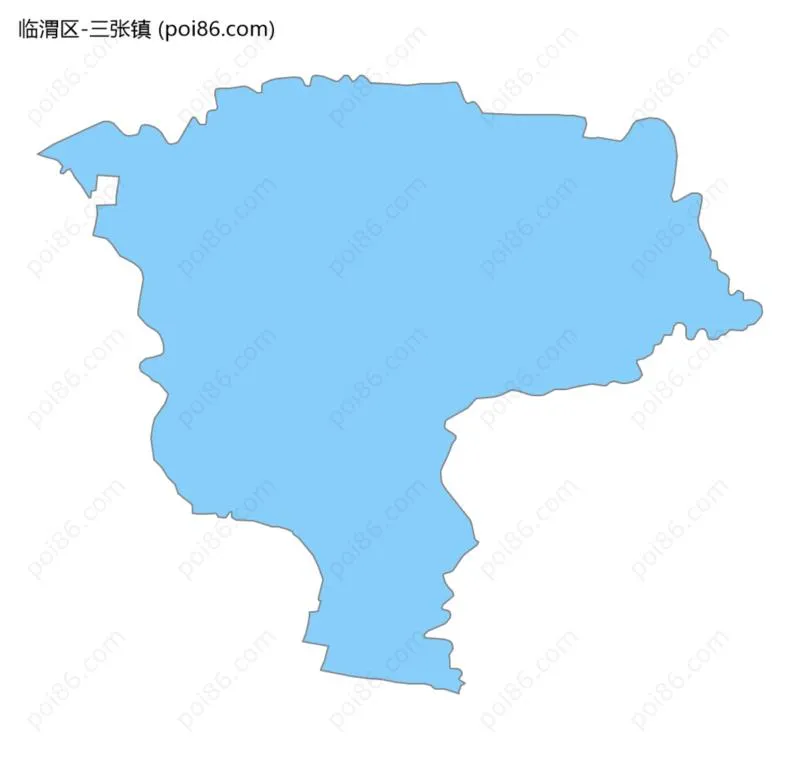 三张镇边界地图