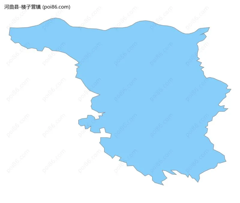 楼子营镇边界地图