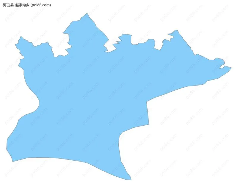 赵家沟乡边界地图