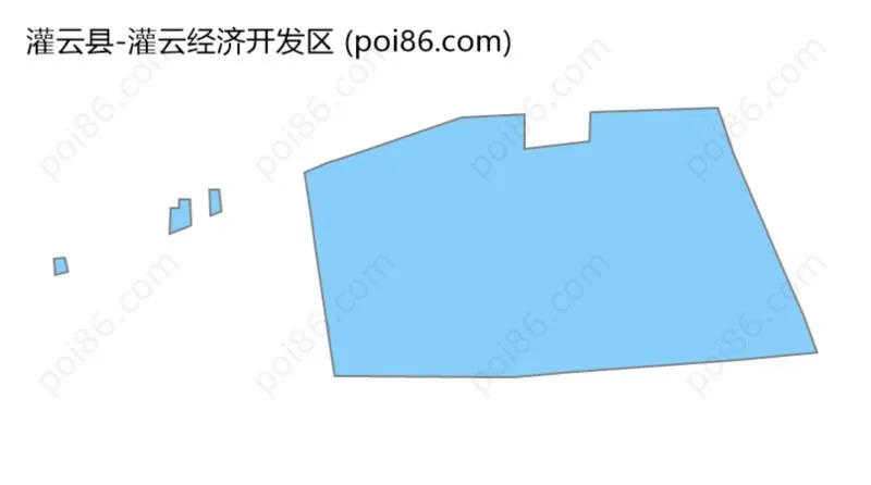 灌云经济开发区边界地图