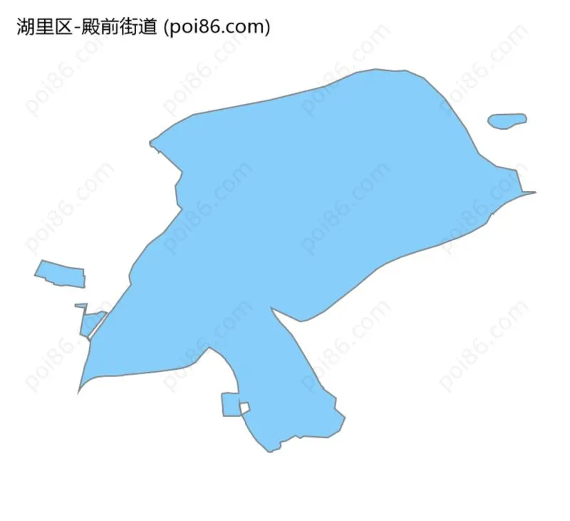 殿前街道边界地图