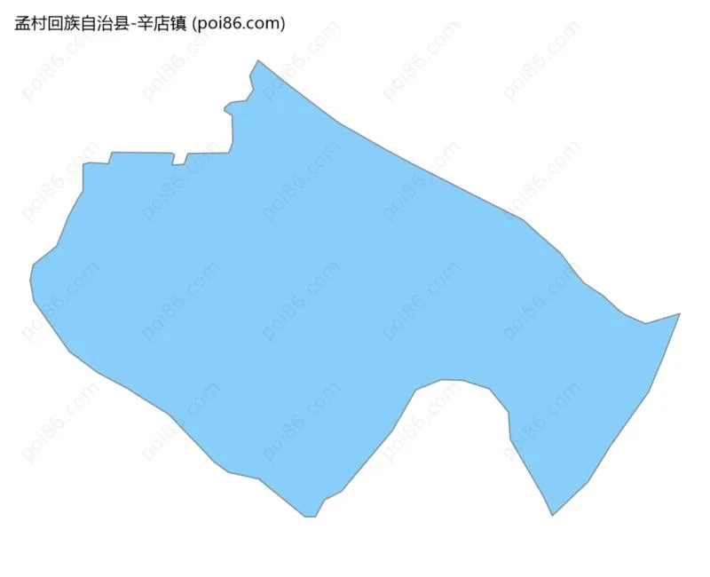 辛店镇边界地图