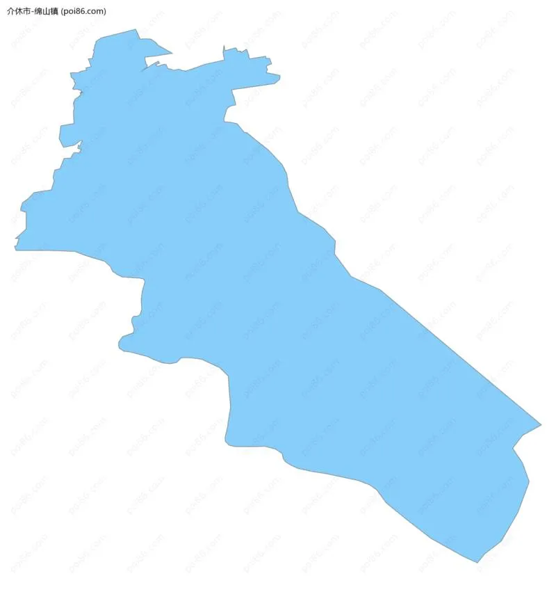 绵山镇边界地图