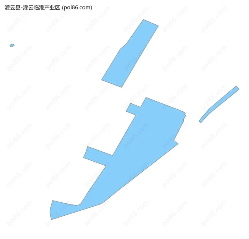 灌云临港产业区边界地图