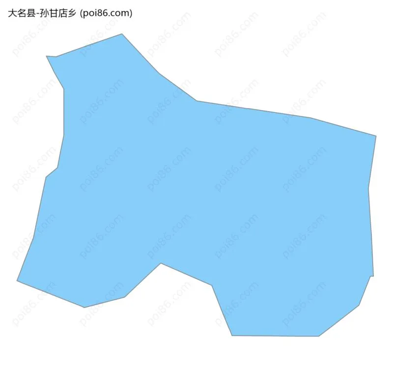 孙甘店乡边界地图