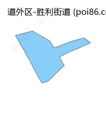 胜利街道边界地图