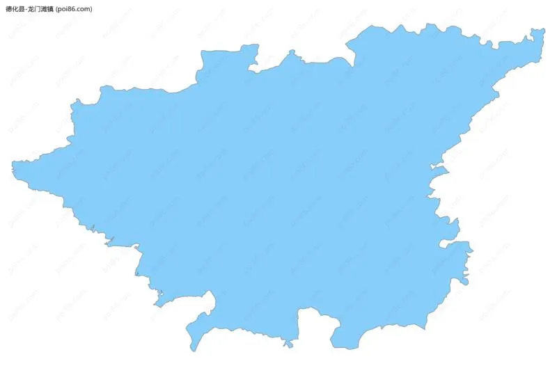 龙门滩镇边界地图