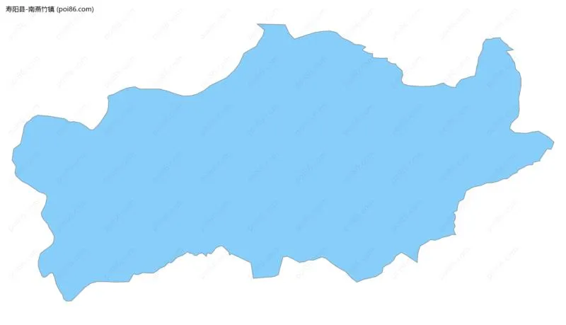 南燕竹镇边界地图