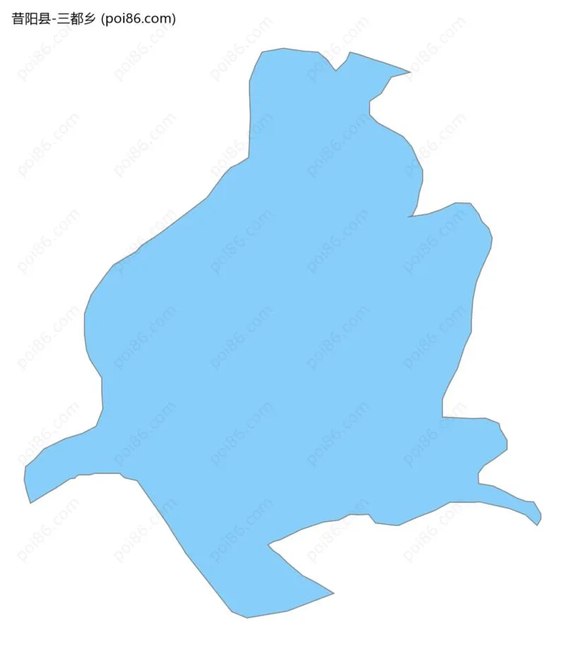 三都乡边界地图