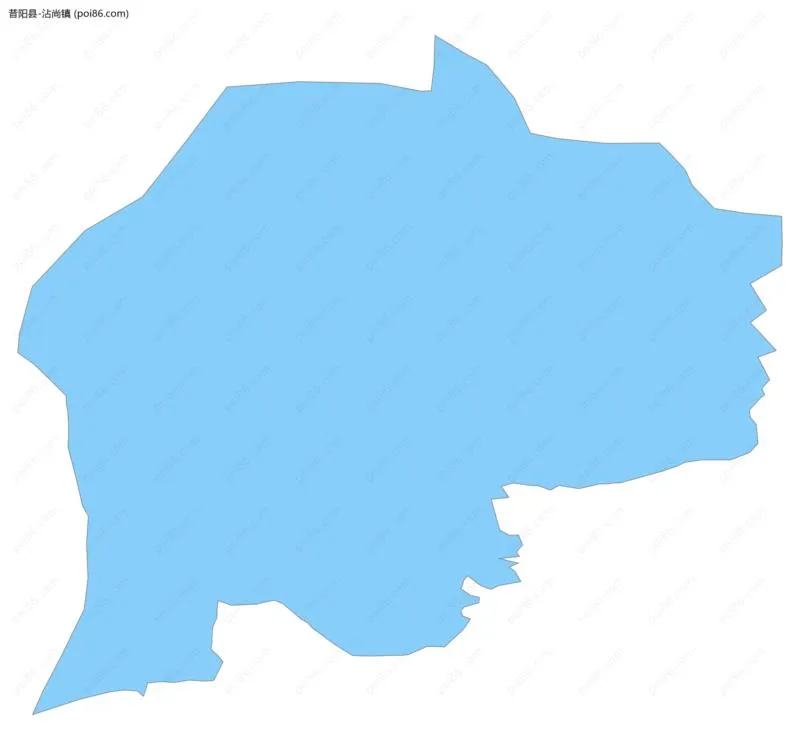 沾尚镇边界地图