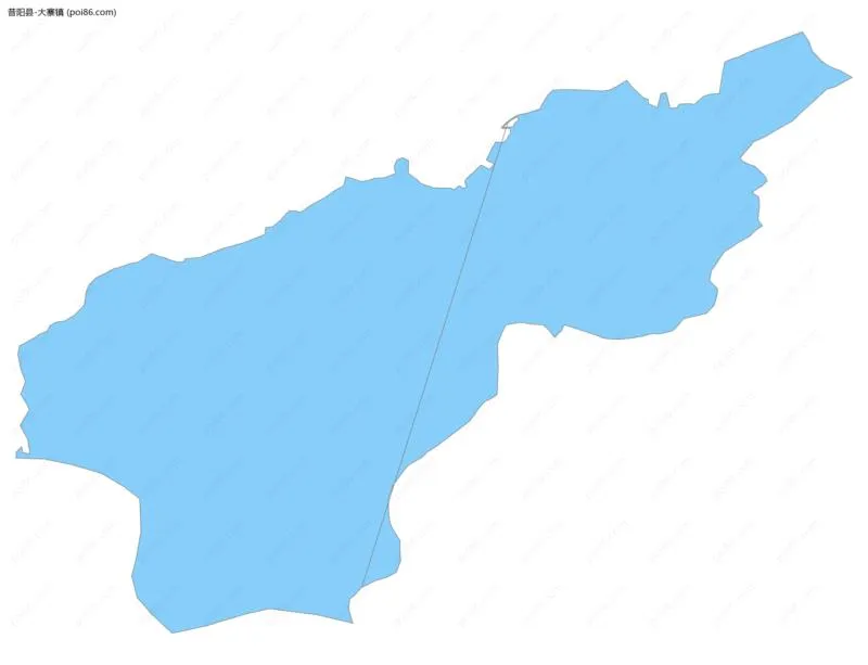 大寨镇边界地图