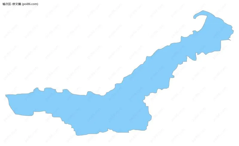 修文镇边界地图