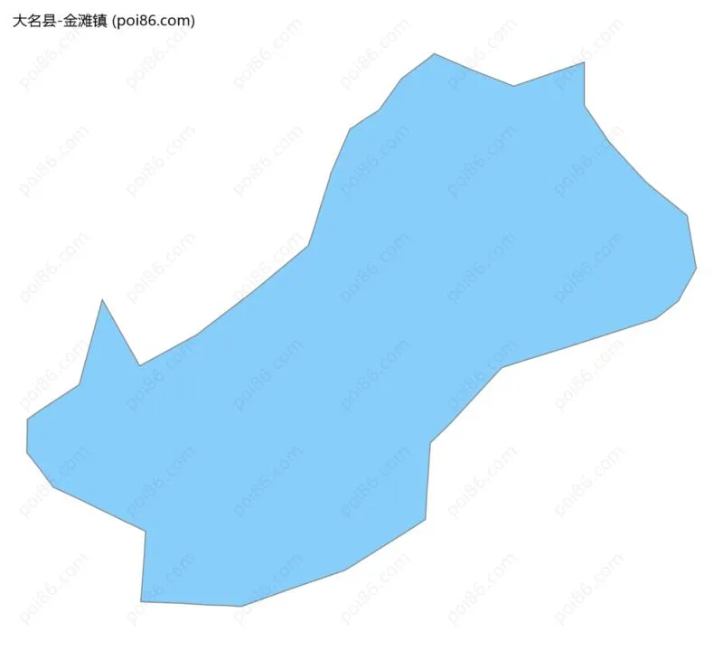 金滩镇边界地图