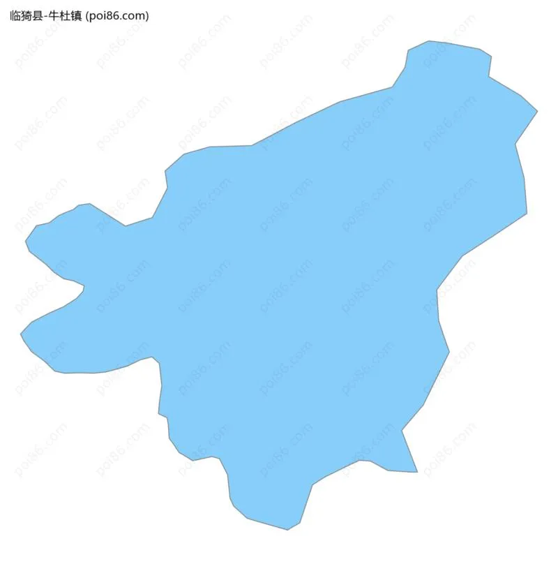 牛杜镇边界地图