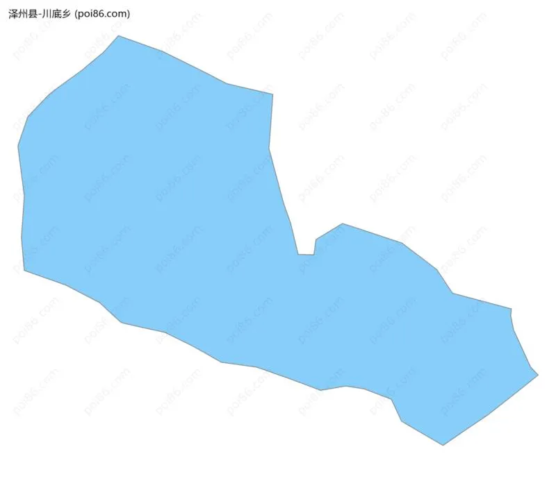 川底乡边界地图