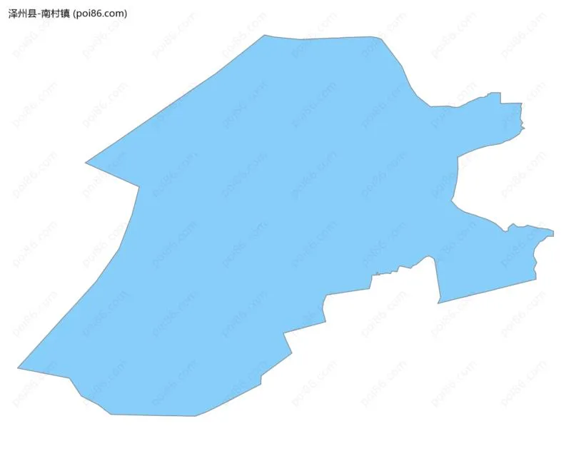 南村镇边界地图