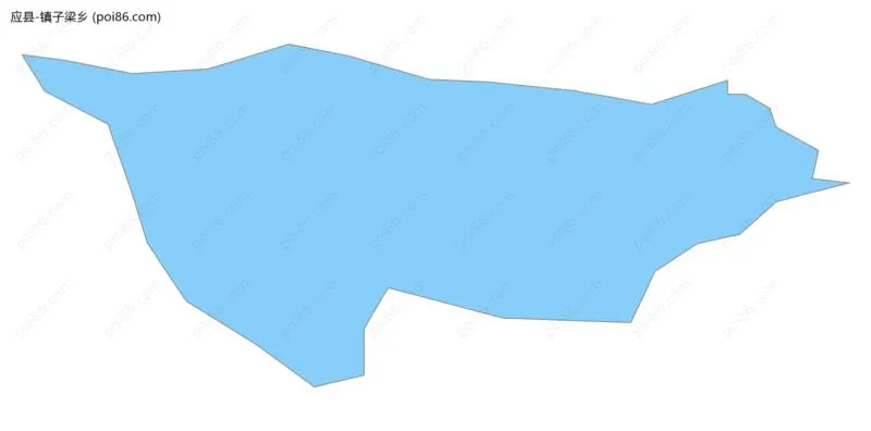 镇子梁乡边界地图