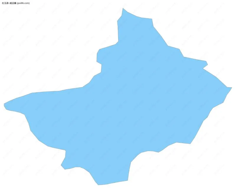 威远镇边界地图