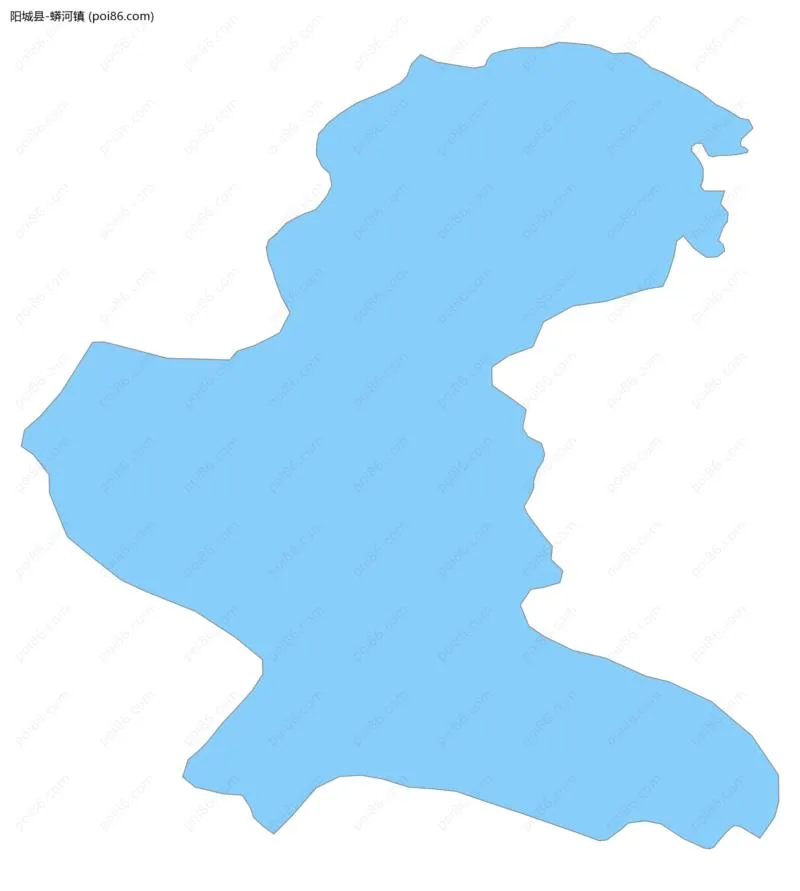 蟒河镇边界地图