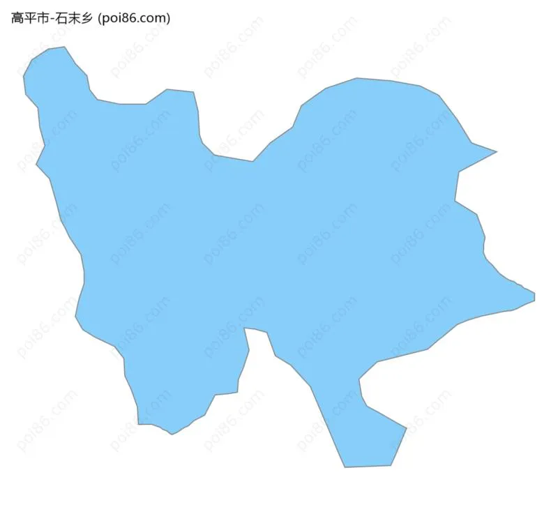 石末乡边界地图