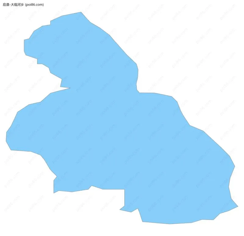 大临河乡边界地图