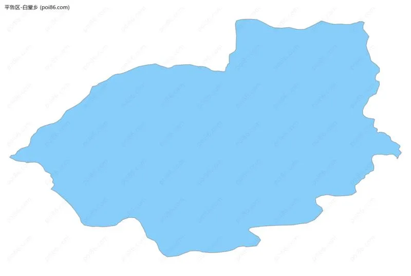 白堂乡边界地图