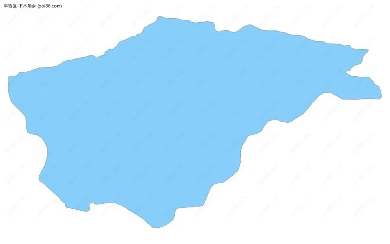 下木角乡边界地图