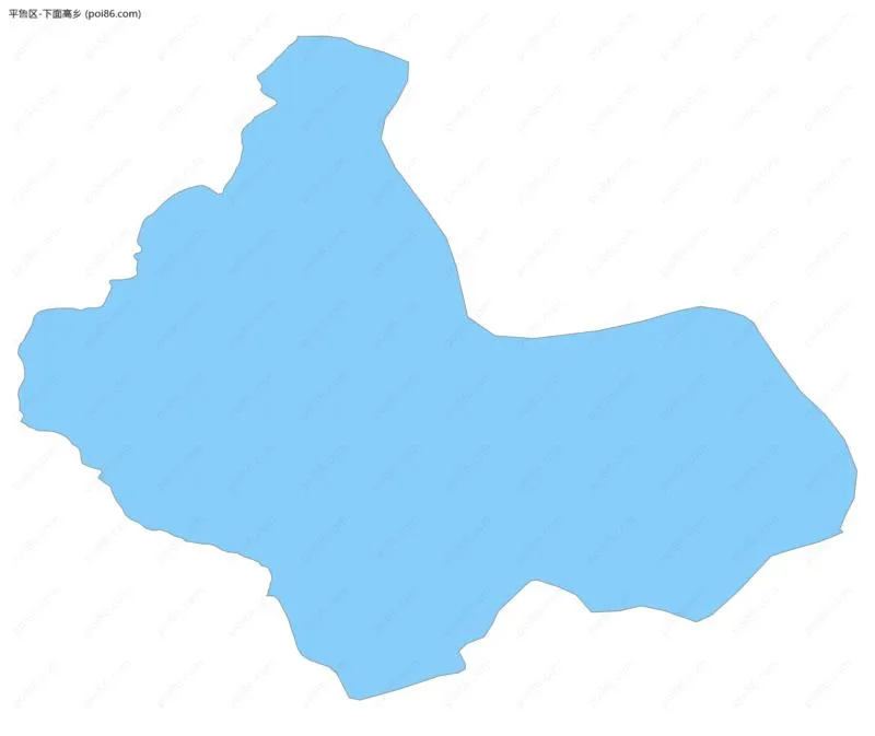 下面高乡边界地图