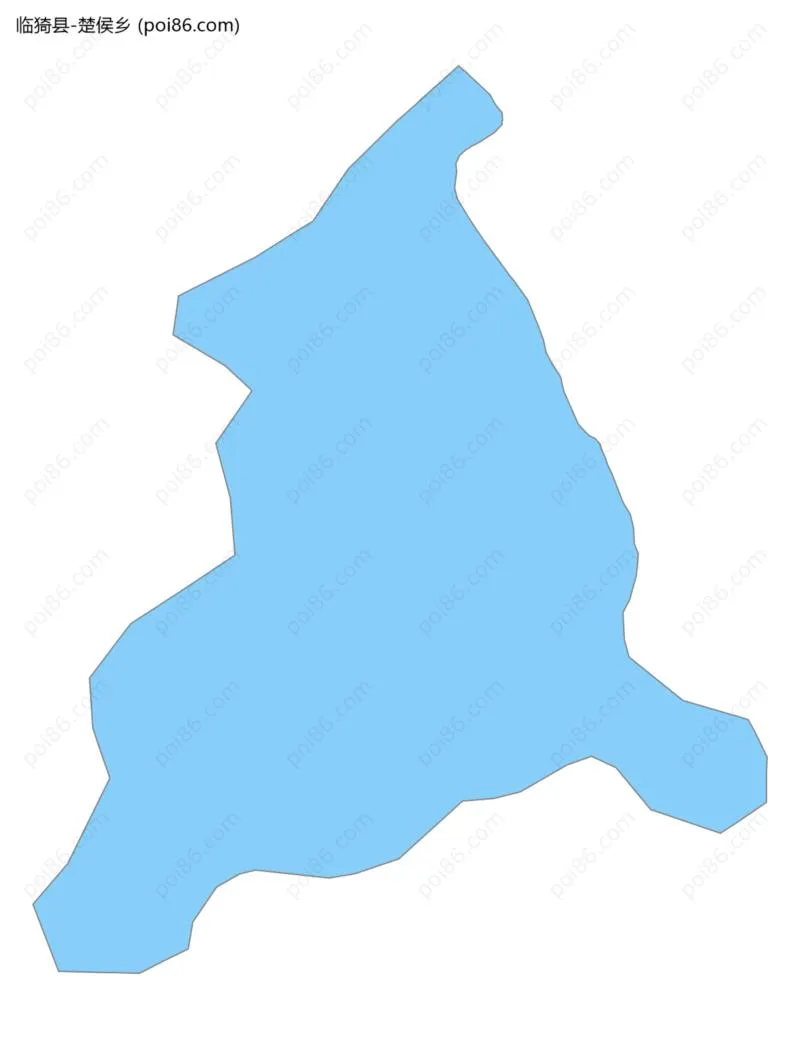 楚侯乡边界地图