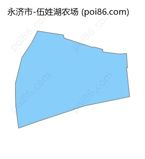 伍姓湖农场边界地图