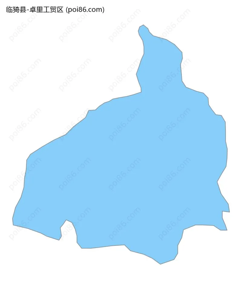 卓里工贸区边界地图