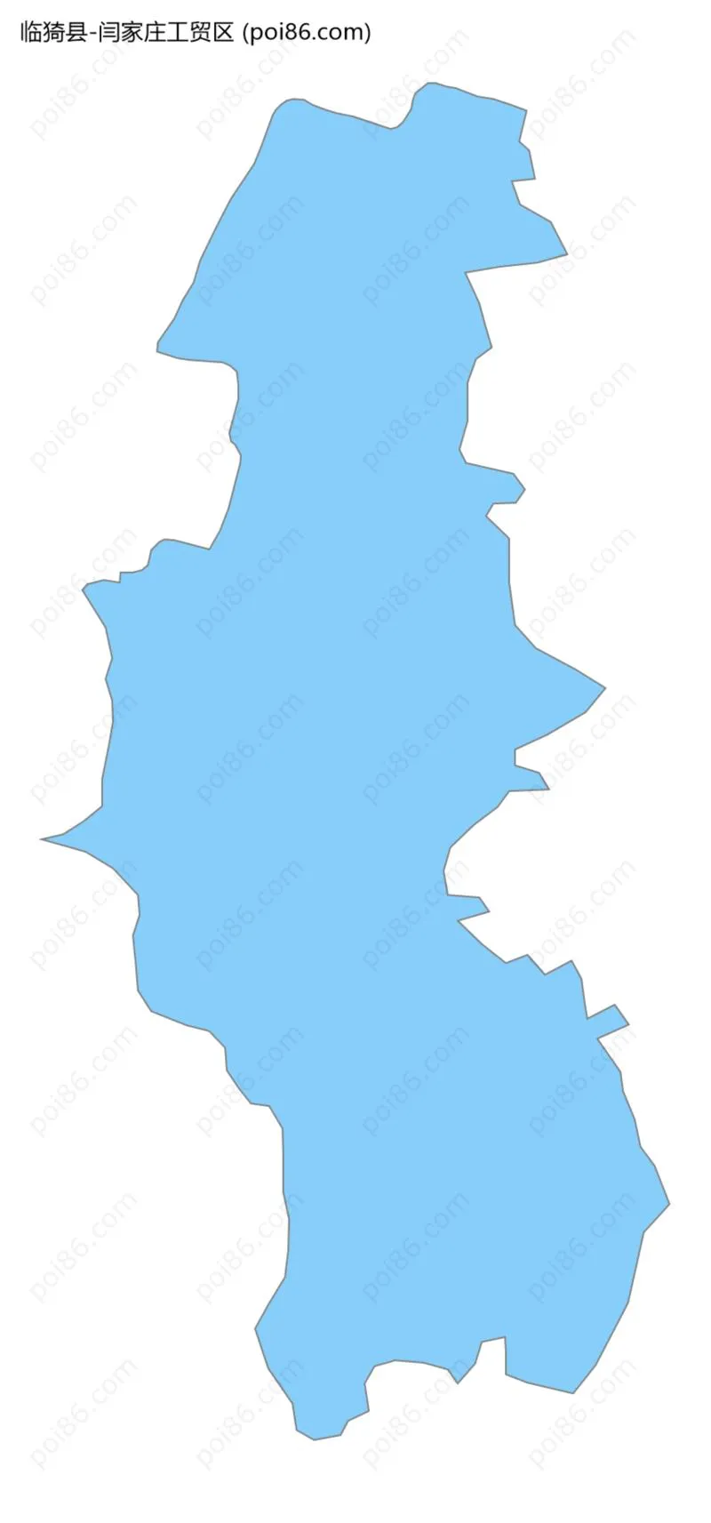 闫家庄工贸区边界地图