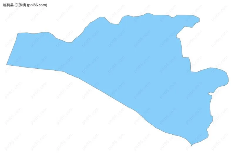 东张镇边界地图