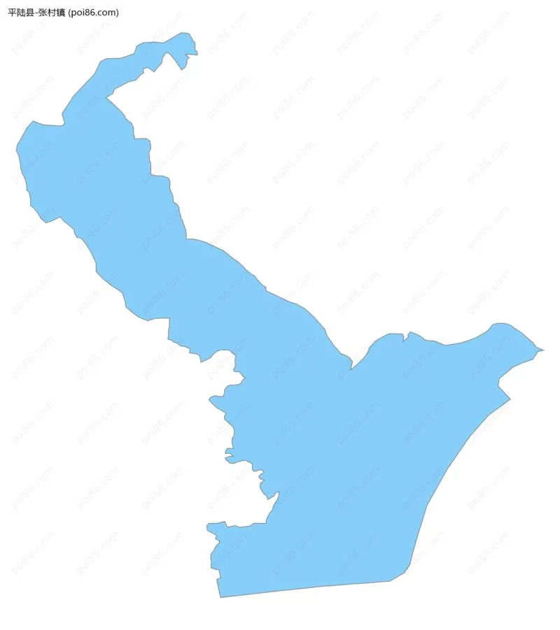 张村镇边界地图