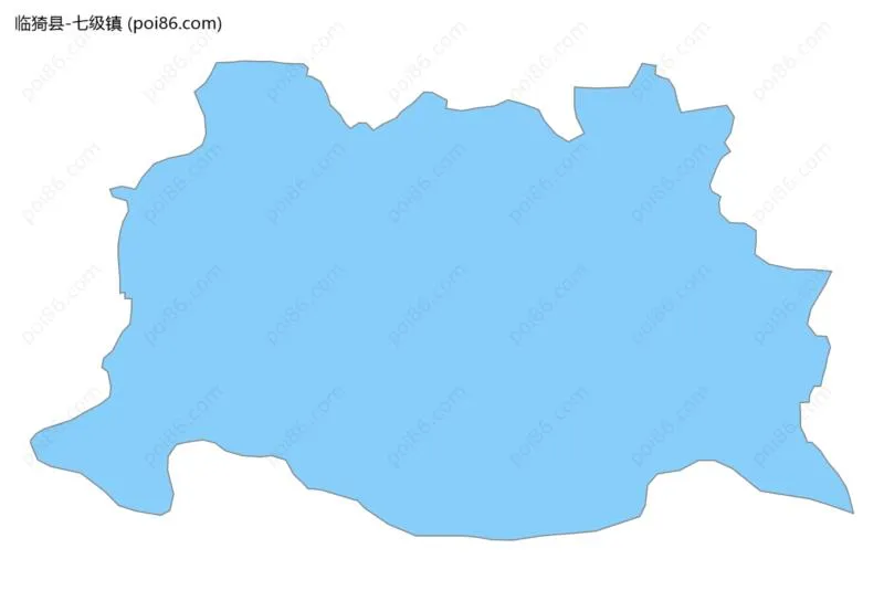 七级镇边界地图