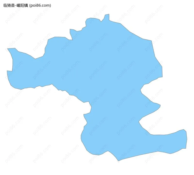 嵋阳镇边界地图