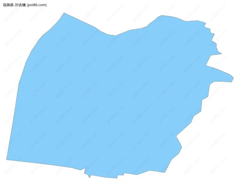 孙吉镇边界地图