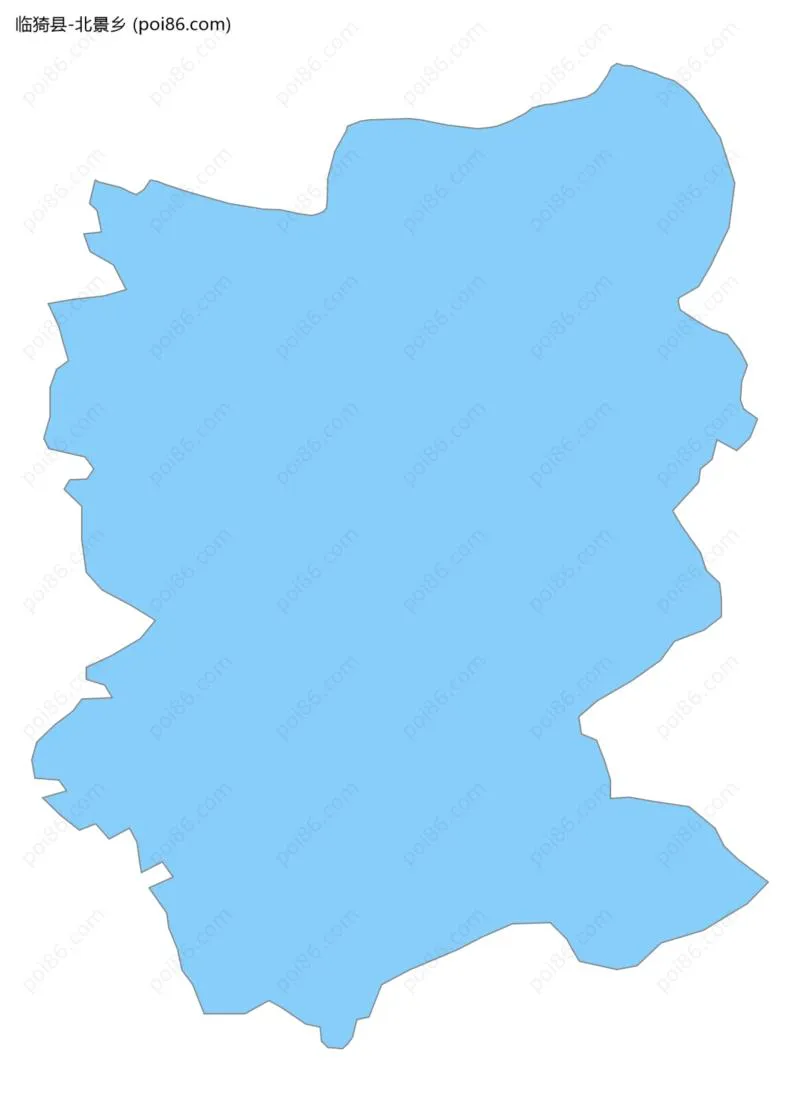 北景乡边界地图