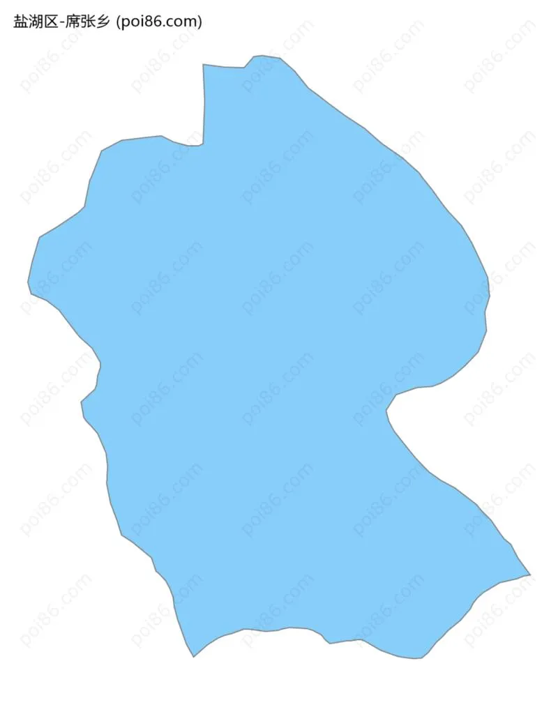 席张乡边界地图