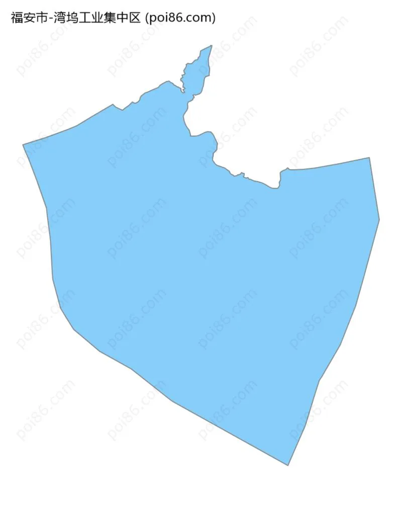 湾坞工业集中区边界地图