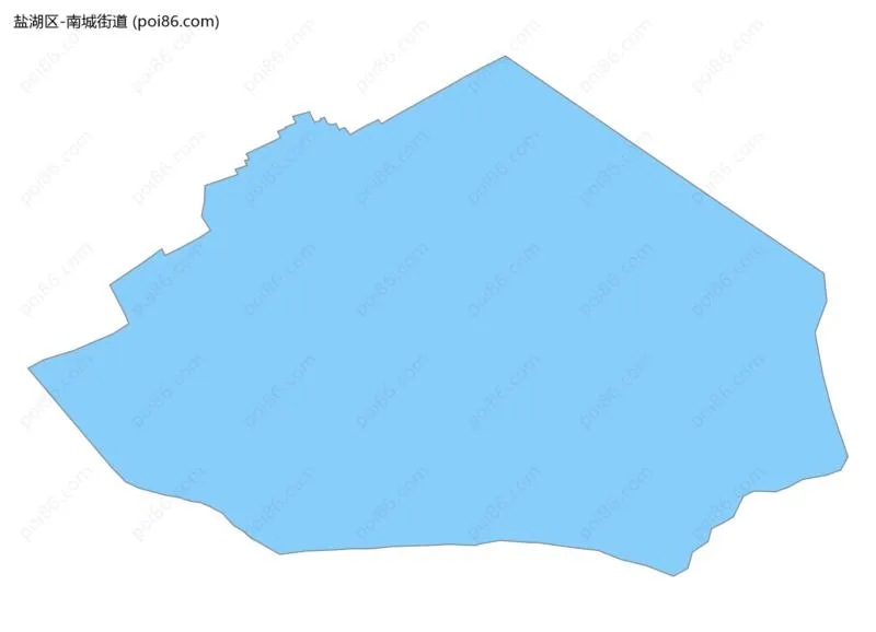 南城街道边界地图