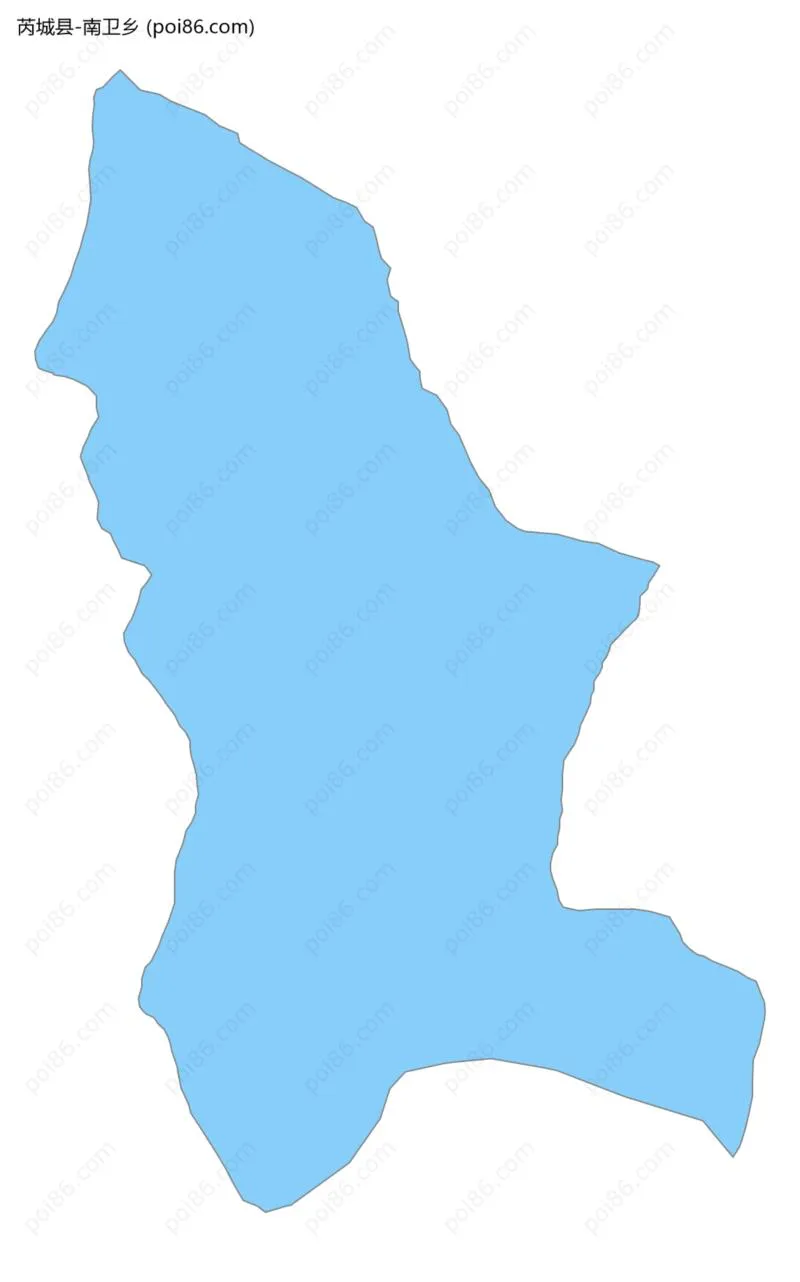 南卫乡边界地图