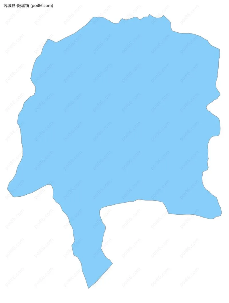 阳城镇边界地图
