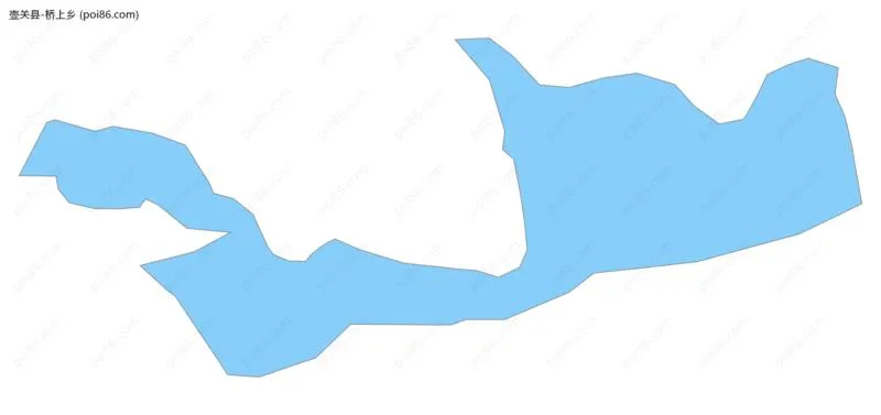 桥上乡边界地图