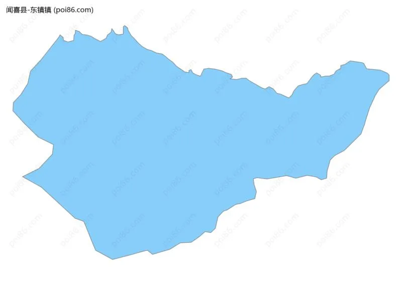 东镇镇边界地图