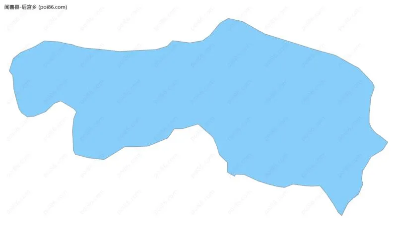 后宫乡边界地图